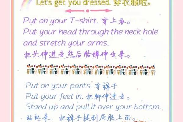 穿衣服的英文,英语中表示穿衣服的短语